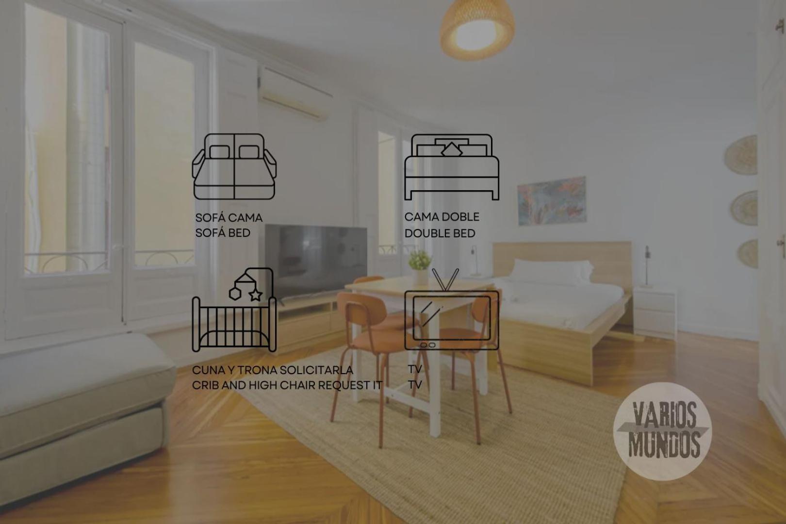 Petite E Chic Loft Para 3 En El Corazon De Madrid Eksteriør billede